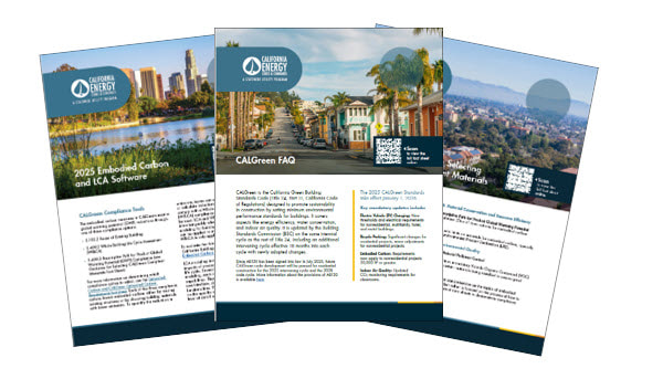 Collage of CALGreen Fact Sheets