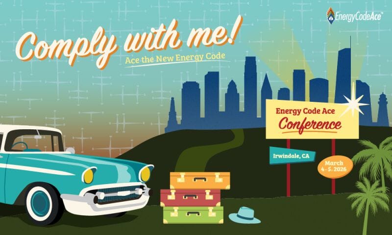 Energy Code Ace Conference promo graphic