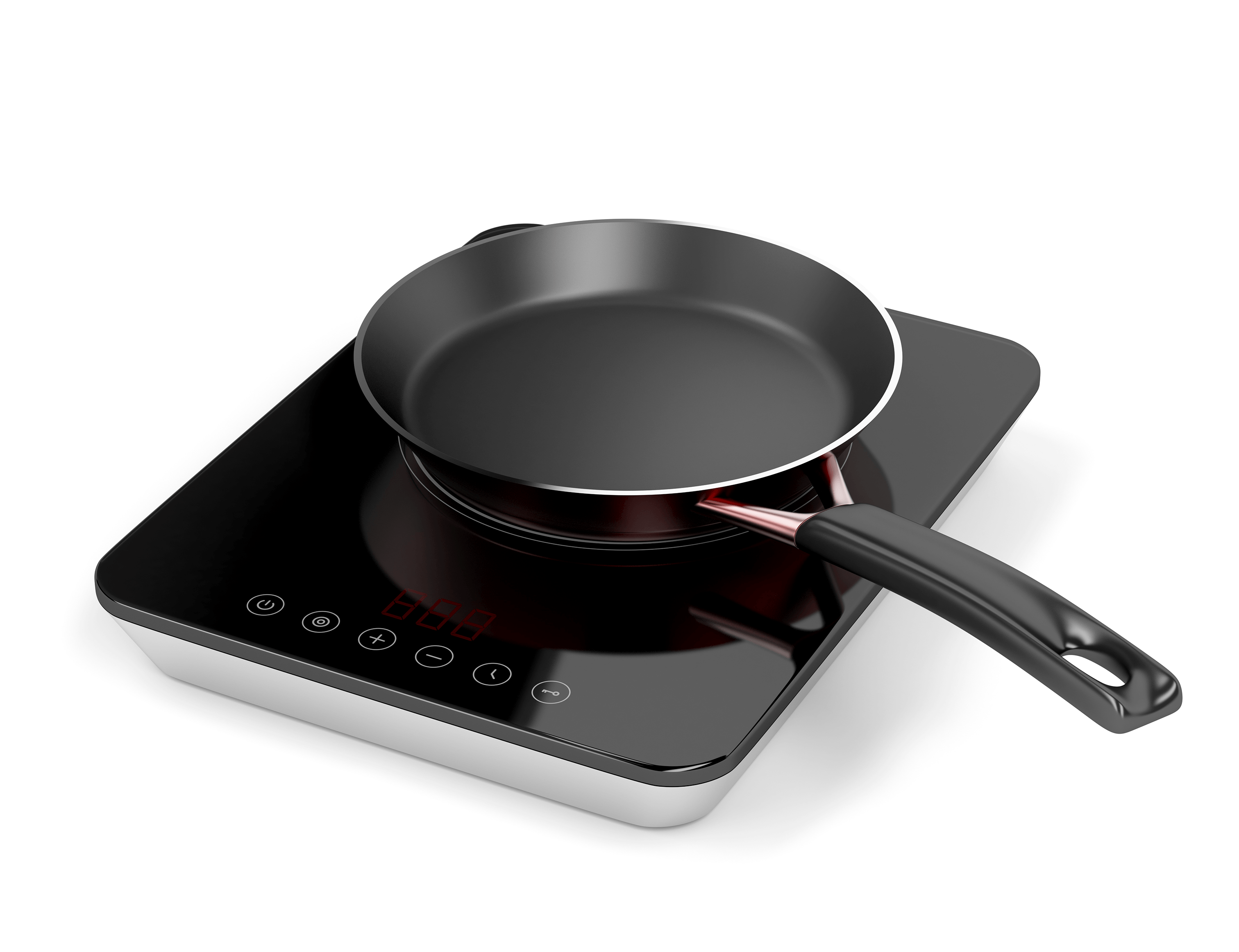 Image of a portable induction cooktop unit